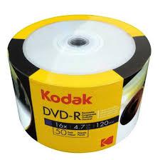 Kodak DVD+R  4,7gb-120min 16x 50 li Shrink