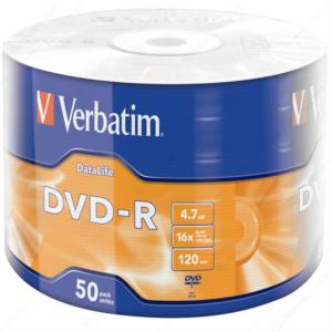 Verbatim 43791 DVD-R Wrap Matt Silver 16x 4.7 50 li