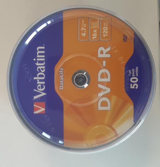 Verbatim DVD-R 50Lİ DataLife 4,7GB 16X 120Min (069724-02)