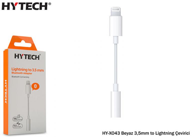 Hytech HY-XO43 Beyaz 3.5mm to Bluetooth Lightning