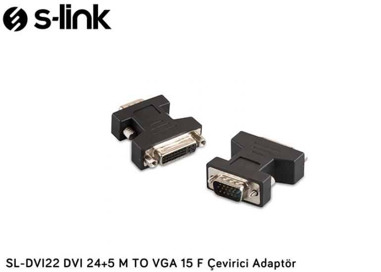 S-link SL-DVI22 Dvı 24+5 Dişi To Vga Erkek Çevirici