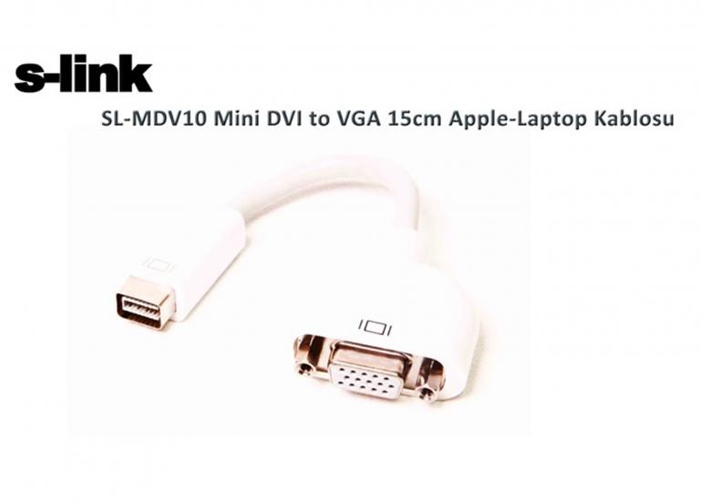 S-link SL-MDV10 Mini Dvı Dişi To Vga Dişi Dönüştürücü