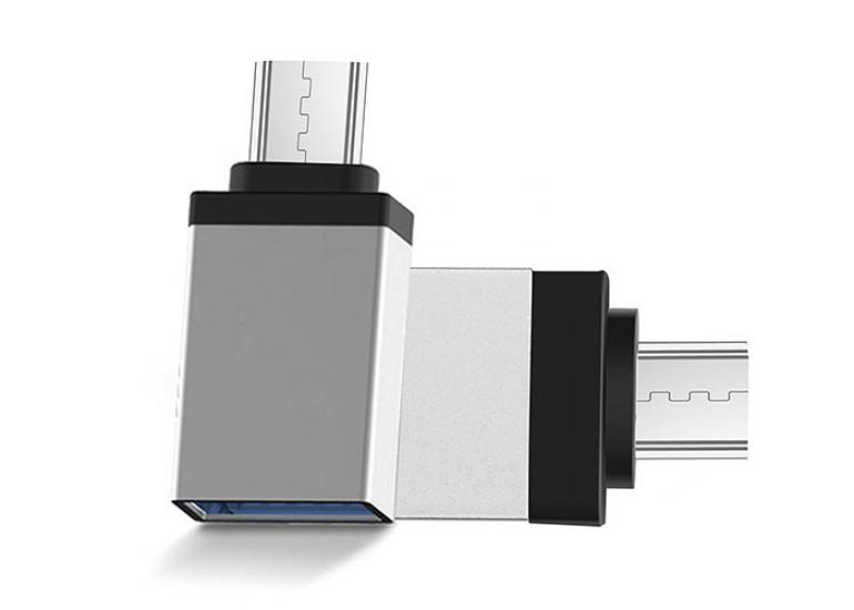 S-link SL-TAOTG25 Gümüş Metal Gövde Usb F to Micro Usb m Otg Çevirici