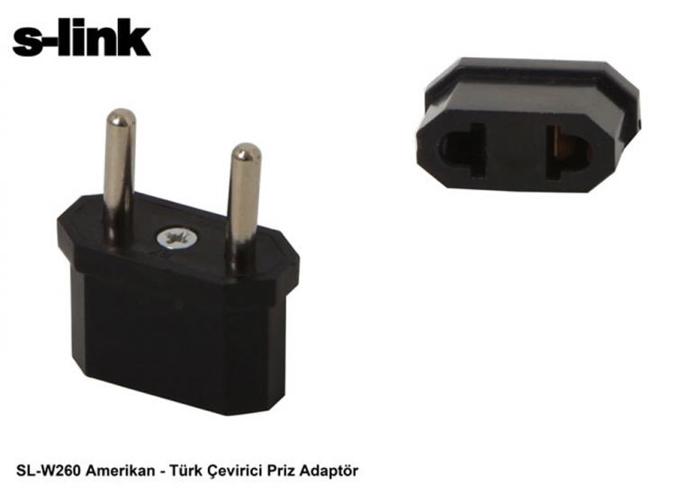 S-link SL-W260 Amerikan Türk Priz Çevirici Adaptör