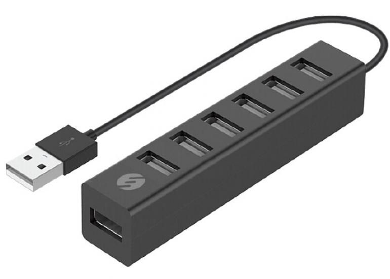 S-link Swapp SW-U217 Siyah Usb 2.0 7 Port Hub Çevirici Adaptör