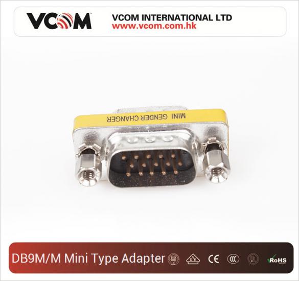 Vcom CA084 RS232 Erkek-Erkek 9PİN Dönüştürücü