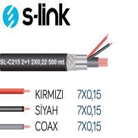 S-link SL-C215 500mt 2+1 cctv Güvenlik Kablosu