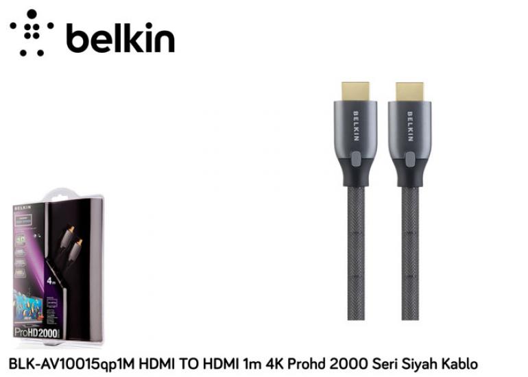 Belkin BLK-AV10015QP1M Hdmi To Hdmi 1m 4k Prohd 2000 Seri Siyah Kablo