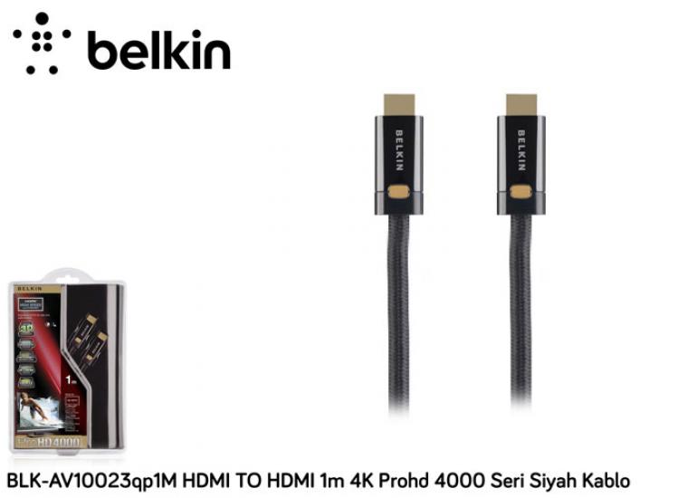 Belkin BLK-AV10023QP1M Hdmi To Hdmi 1m 4k Prohd 4000 Seri Siyah Kablo