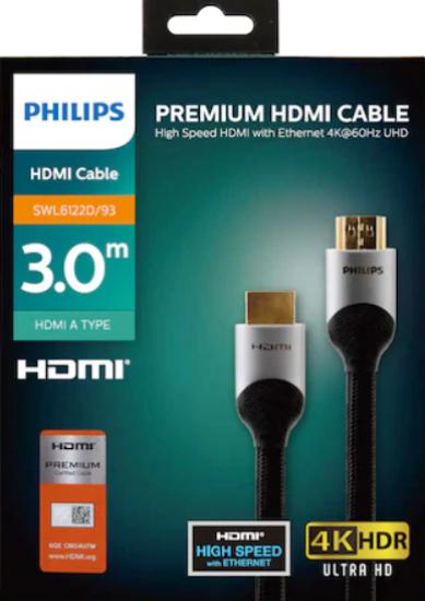 Philips SWL6118-93 4K 3,0 Mt Altın Uçlu Hdmi Kablo Kutulu High Speed