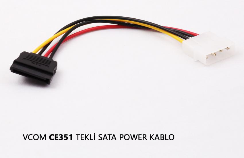 Vcom CE351-0.15 Tekli Sata Power Kablo 0.15MT