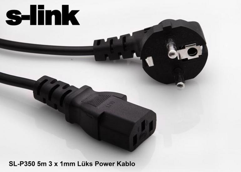 S-link SL-P350 5mt 3-1MM Power Elektrik Kablosu