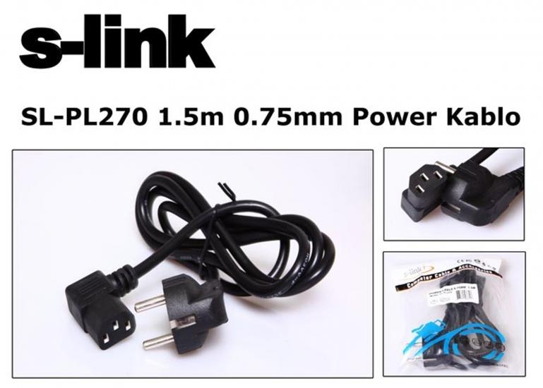 S-link SL-PL270 1.5mt 0.75mm L Power Elektrik Kablosu