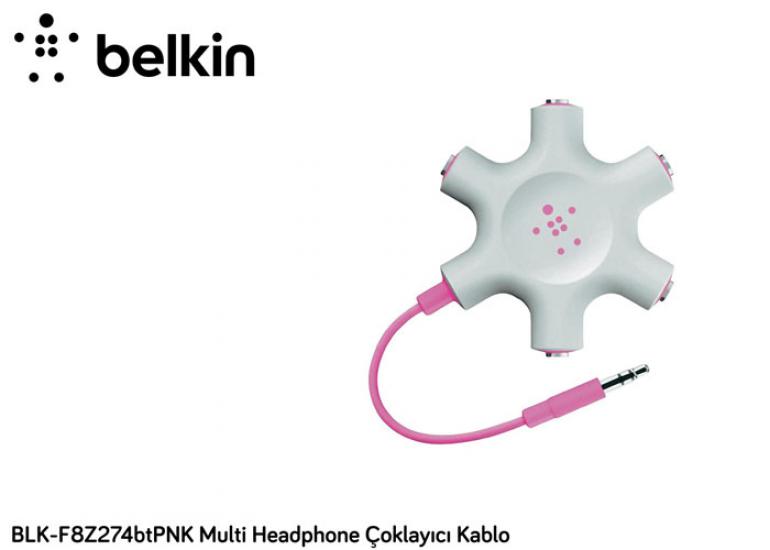 Belkin BLK-F8Z274BTPNK Multi Headphone Çoklayıcı Kablo