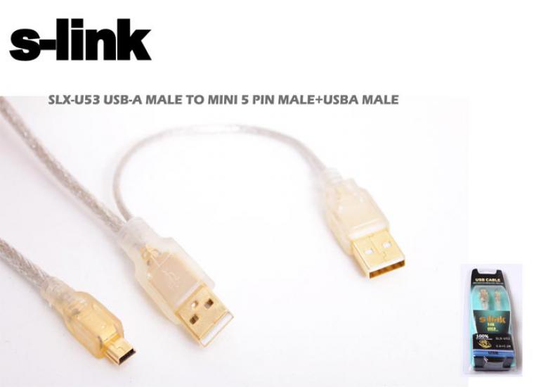 S-link SLX-U53 Usb2.0 2AM-5Pin Hdd Kablosu