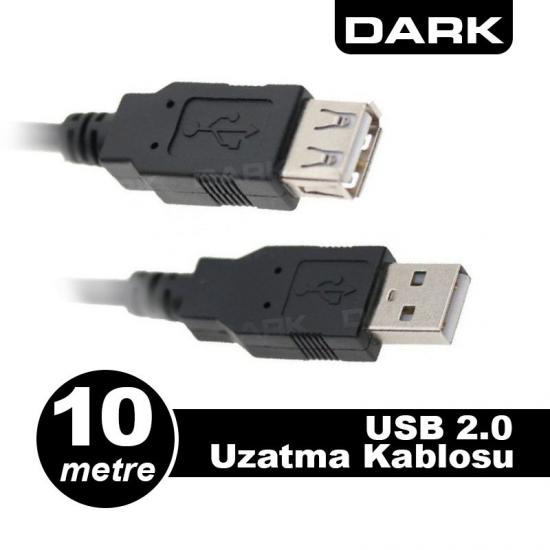 Dark 10mt USB 2.0 Uzatma Kablosu