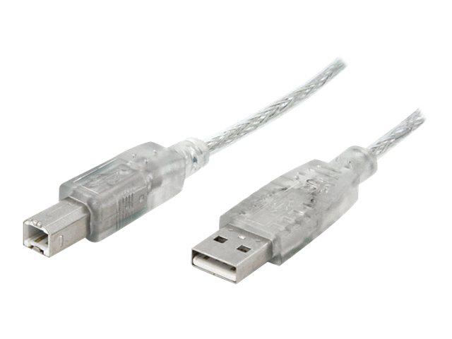 Vcom CU201 10MT 2.0 Usb Şeffaf Beyaz Yazıcı Kablosu