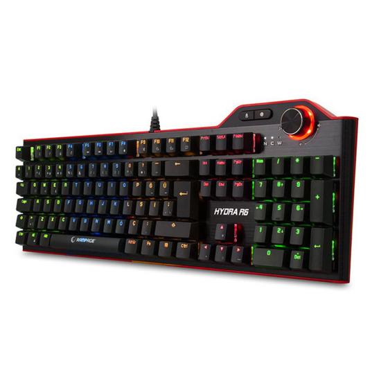 Everest Rampage Hydra R6 Full Color Rgb Led Gaming Pro Blue Multimedia Mekanik Klavye