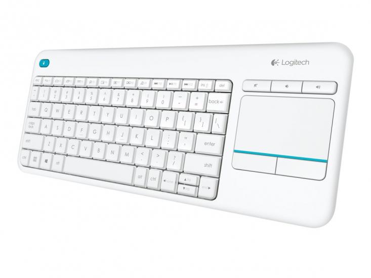 Logitech 920-007150 Wireless Touch K400 Plus Beyaz TV Kablosuz Klavye