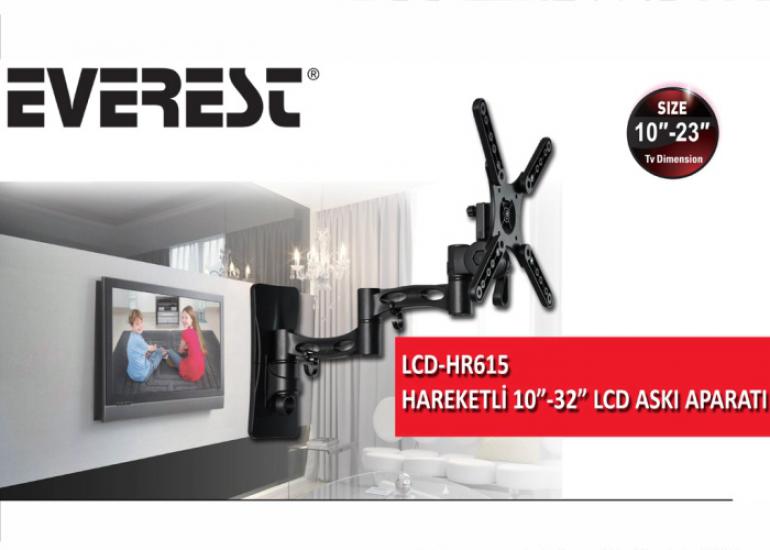 Everest LCD-HR615 10’’-37’’ Hareketli Lcd Askı Aparatı