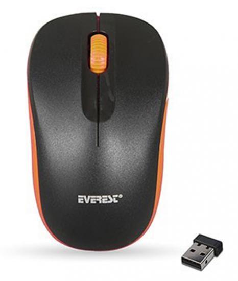 Everest SM-165 Siyah-Turuncu 2.4Ghz Kablosuz Mouse