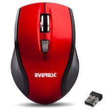 Everest SM-245R Usb Kırmızı-Siyah 2.4Ghz Nano Alıcı