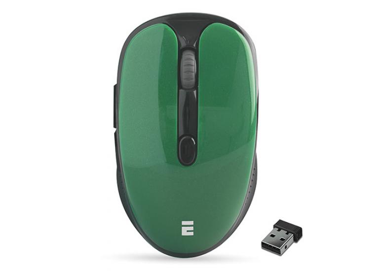 Everest SM-865 6D 1600dpi Alkalin Pilli Metalik Yeşil Kristal Kutulu Kablosuz Sessiz Mouse