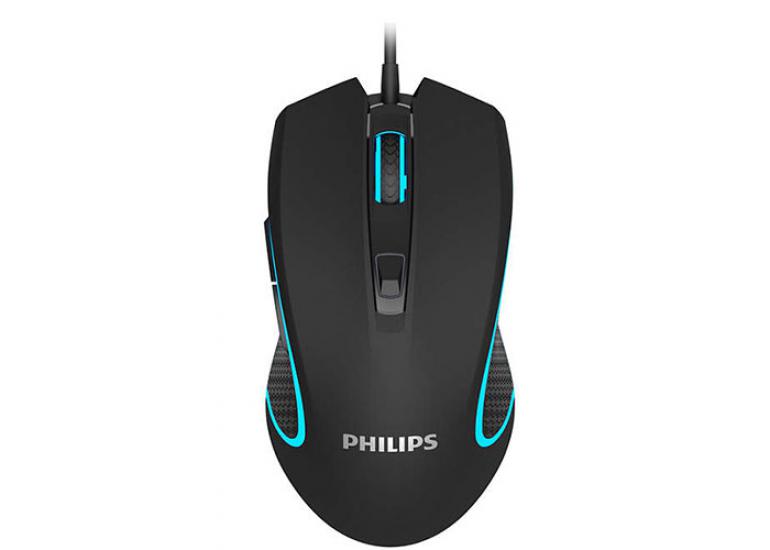 Philips SPK9413 Usb Siyah 1200-2400-3200-6400dpi Gaming 7 Farklı Led Aydınlatma