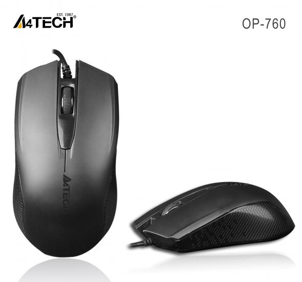 A4 Tech Op-760 Usb Siyah V-Track 1000 Dpı Mouse