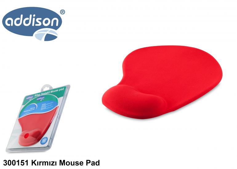 Addison 300151 Kırmızı Bileklikli Jel Mouse Pad