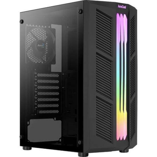 Aerocool Prime RGB v3 400W 2x12cm Fanlı RGB Led Şerit USB 3.0 Bilgisayar Kasası (AE-PRM-V3P400)