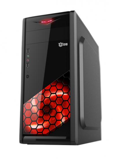 Elba 996 Gamer Siyah Kırmız Led Panel Fan Atx Gaming Oyuncu Kasası