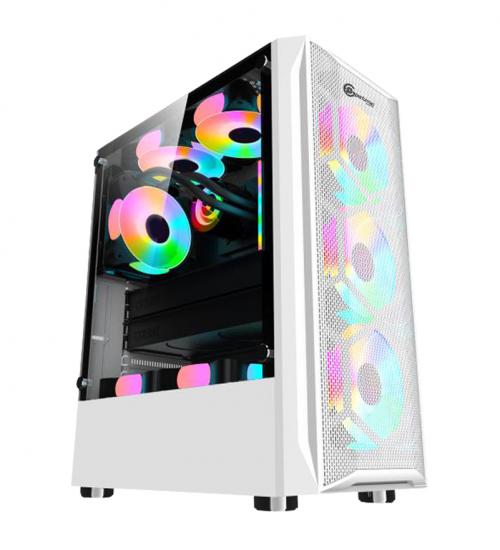 Performax Hellfire Beyaz Temperli Cam RGB 550W 80+ Atx Gaming Oyuncu Kasası