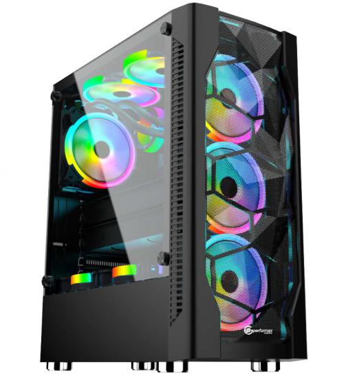 Performax Inferno Siyah Temperli Cam RGB 650W 80+Bronz Atx Gaming Oyuncu Kasası