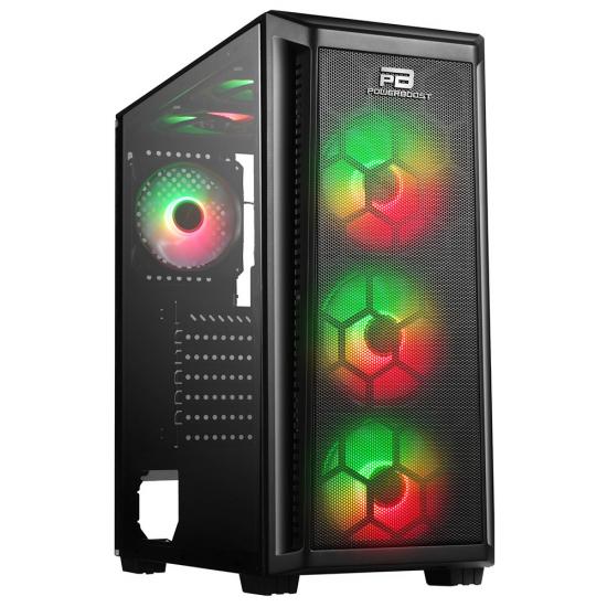 PowerBoost VK-T01B 650W 80+ RGB USB 3.0 ATX Mid Tower Kasa