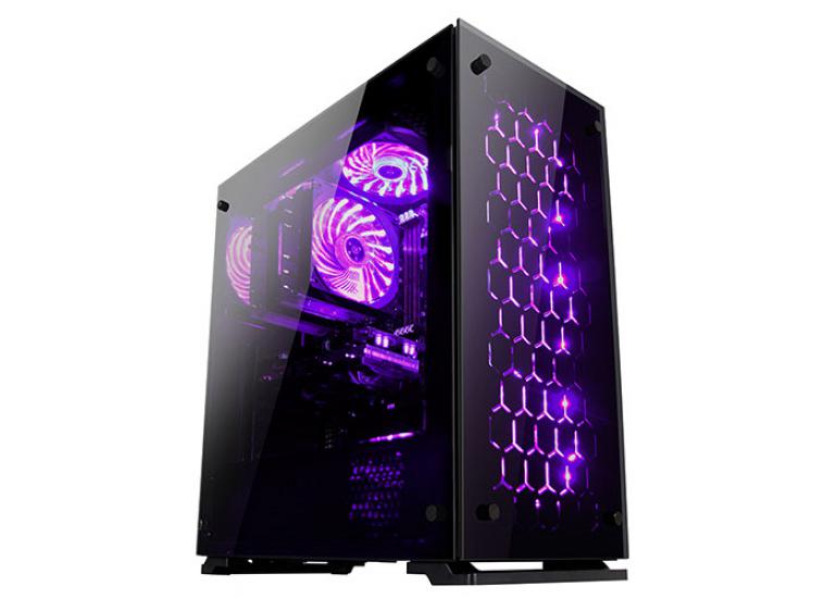 Rampage Majesty Tempered Glass Cam 3-120Mm Rgb Led Fan Usb3.0 + 2-Usb2.0 Pencereli Kasa