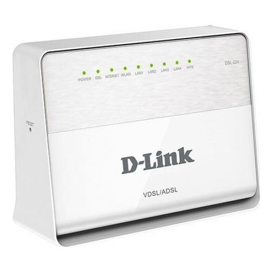 D-Link DSL-224-T1A 300 Mbps 4 Port ADSL2+-VDSL Fiber Modem