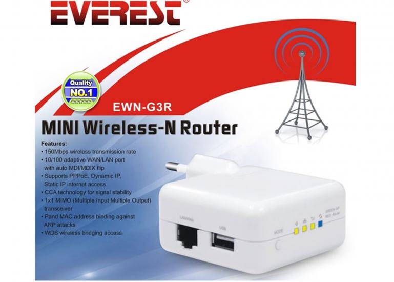 Everest EWN-G3R Usb Şarj Wireless-n 3g-ap Router