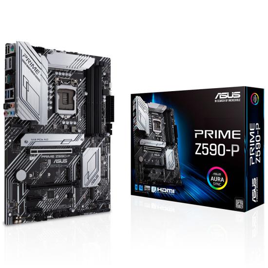 Asus Prime Z590-P 5133(Oc)Mhz Ddr4 Soket 1200 M.2 Hdmi Dp Atx Anakart