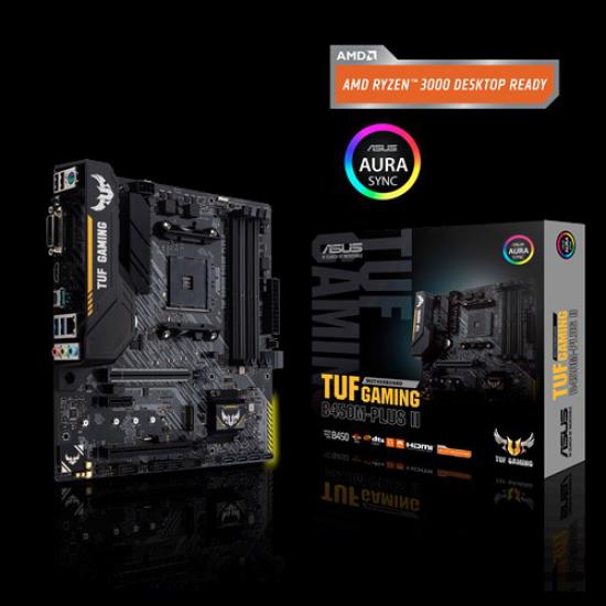 Asus Tuf B450M-Plus II Gaming BIOS FlashBack AMD B450 Soket AM4 DDR4 3466(OC)MHz mATX Gaming Anakart