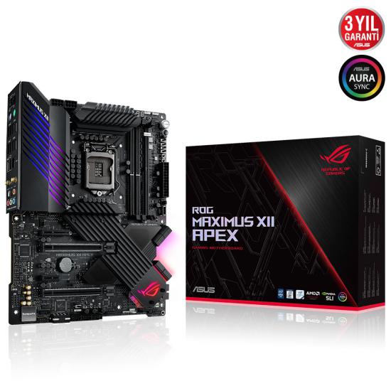 Asus Rog Maximus XII Apex Intel Z490 Lga1200 Ddr4 5000 Atx Armoury Crate Ramcache III Aı OC Anakart