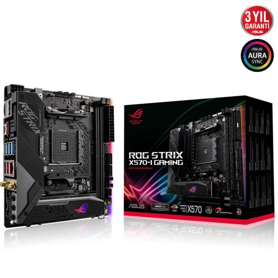 Asus ROG Strix X570-I Gaming AMD DDR4 4800MHz M2 Dp-Hdmi Mini ITX Anakart