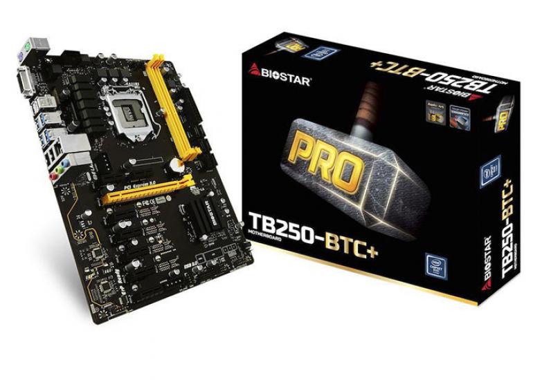 Biostar TB250-BTC+ 8 Ekran Kartı Girişli Intel LGA1151P DDR4 ATX Mining Anakart