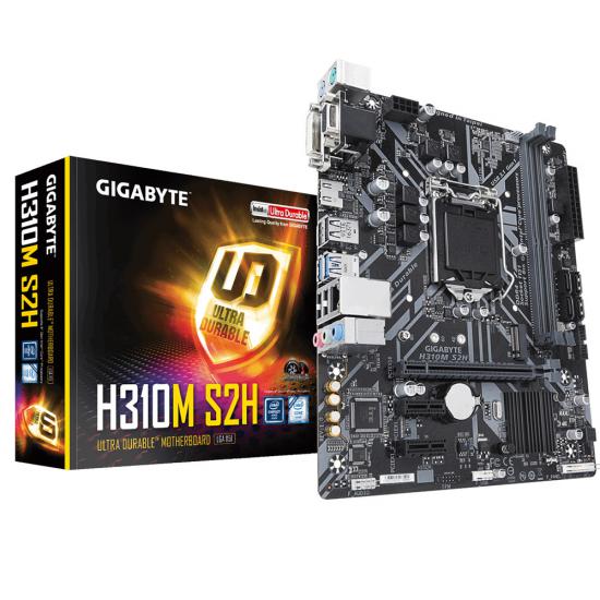 Gigabyte H310M S2H 2666MHz(OC) DDR4 Soket 1151 M.2 HDMI DVI VGA mATX Anakart