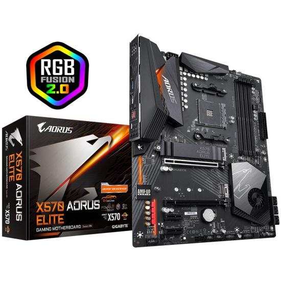 Gigabyte X570 AORUS ELITE DDR4 Dual M.2 RGB Fusion AM4 16x Anakart