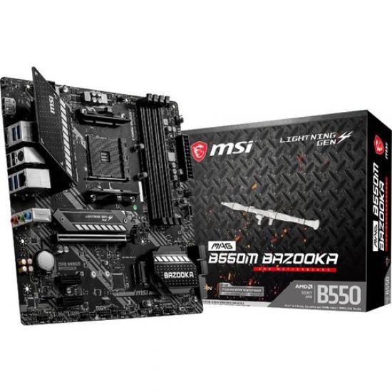 Msi Mag B550M Bazooka Am4 Ddr4 4400(Oc) Hdmı Dp M.2 Usb3.2 Matx Anakart ( Mag B550M Bazooka )