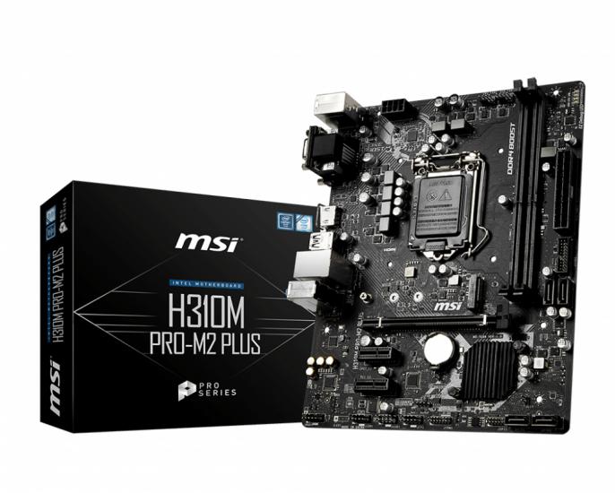 Msı H310M Pro-M.2 Plus Soket 1151 Ddr4 2666 Dvı Vga Hdmı M.2 Usb3.1 Matx Wın7 Wın10 Anakart