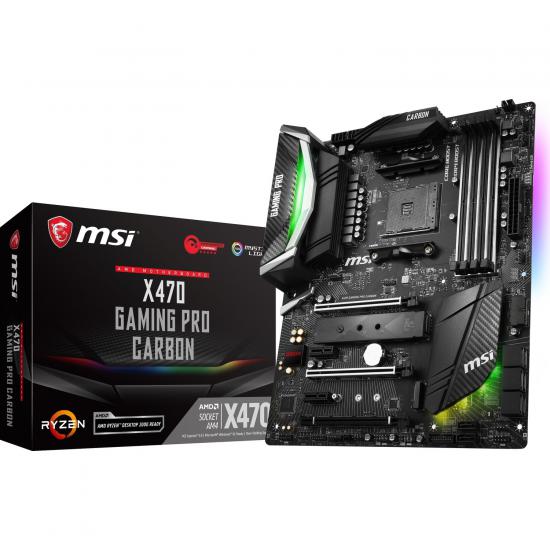 MSI X470 Gaming PRO CARBON AM4 DDR4 HDMI DP SATA 6GB-S M2 USB3.1 RGB ATX Anakart