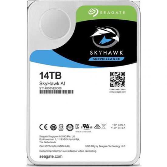 Seagate 14TB SkyHawk 3.5’’ 7200RPM Sata 256MB ST14000VE0008 Güvenlik Diski