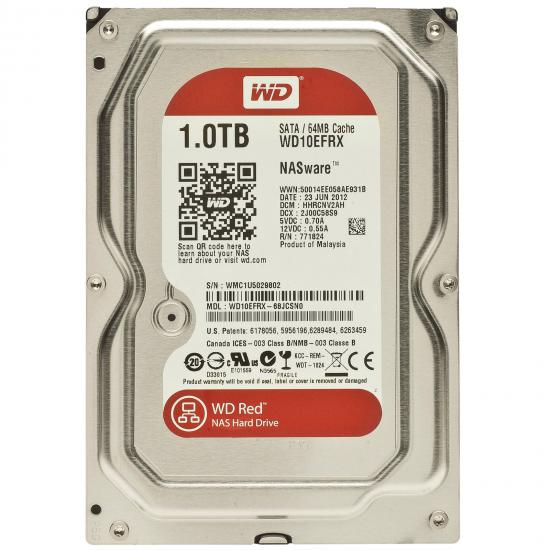 Wd 1Tb Red 3,5’’ 64Mb 5400Rpm WD10EFRX Harddisk